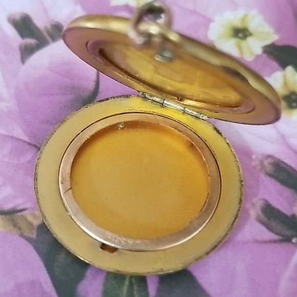 Antique Vintage Early 1900s W & SB Art Nouveau Gold Filled and Sapphire Locket - Picture 8 of 16